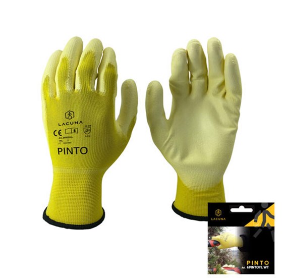 Rukavice s PU premazom PINTO žuta