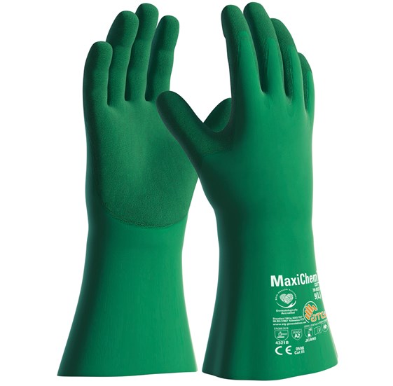 ATG MaxiChem Cut duga zelena rukavica 35 cm