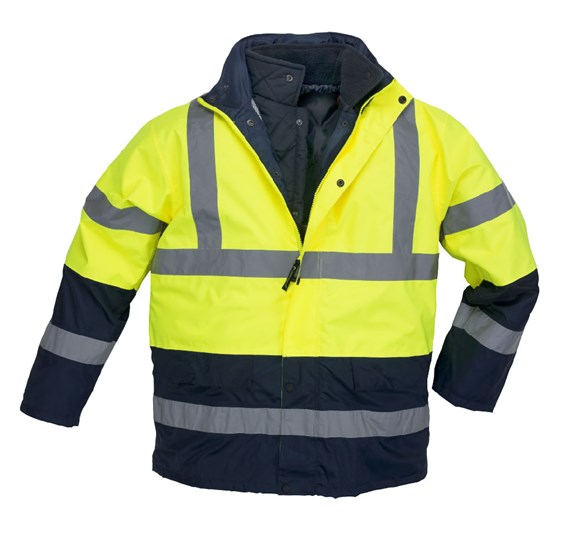 4u1 signalizirajuća zaštitna Hi-viz parka ROAD WAY žuto/plava