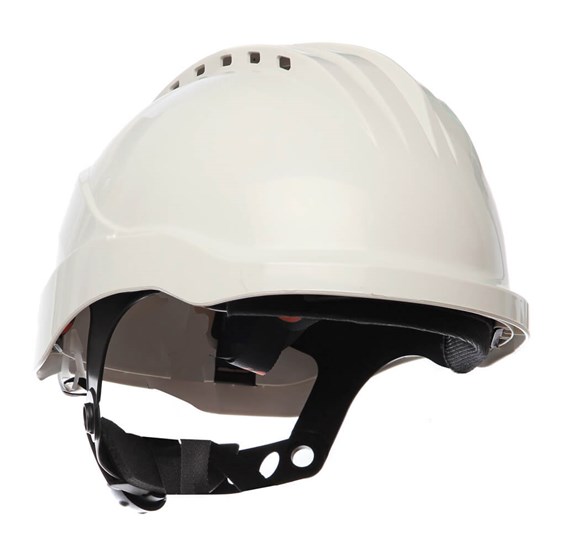 Kaciga električarska CURRO bijela - kotačić