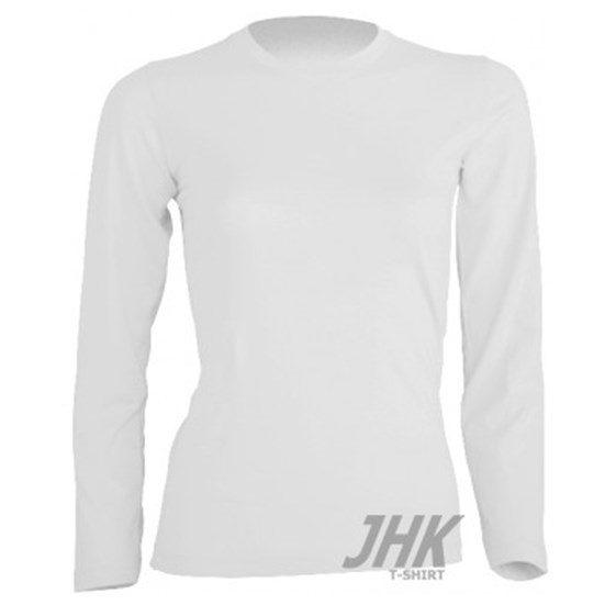 Ženska T-shirt majica dugi rukav bijela vel. XXL